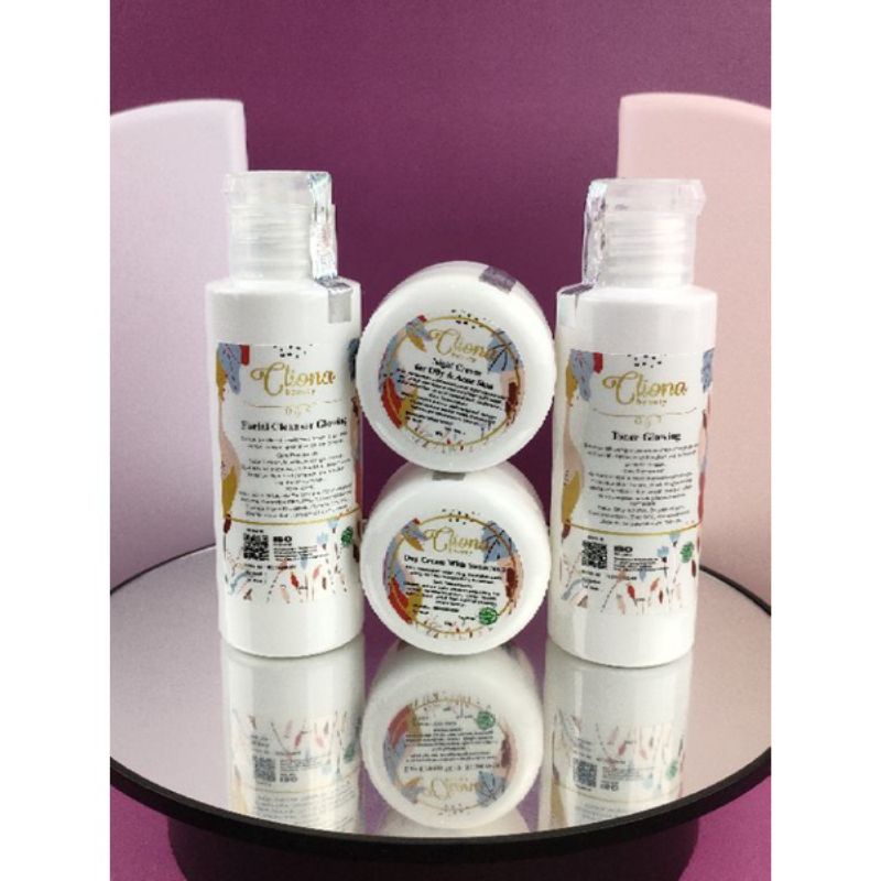 acne glowing / cliona beauty / tanpa serum