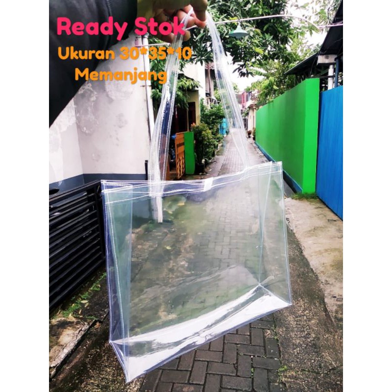 

35x30x10 Goody bag Mika transparan bahan Tebal Premium