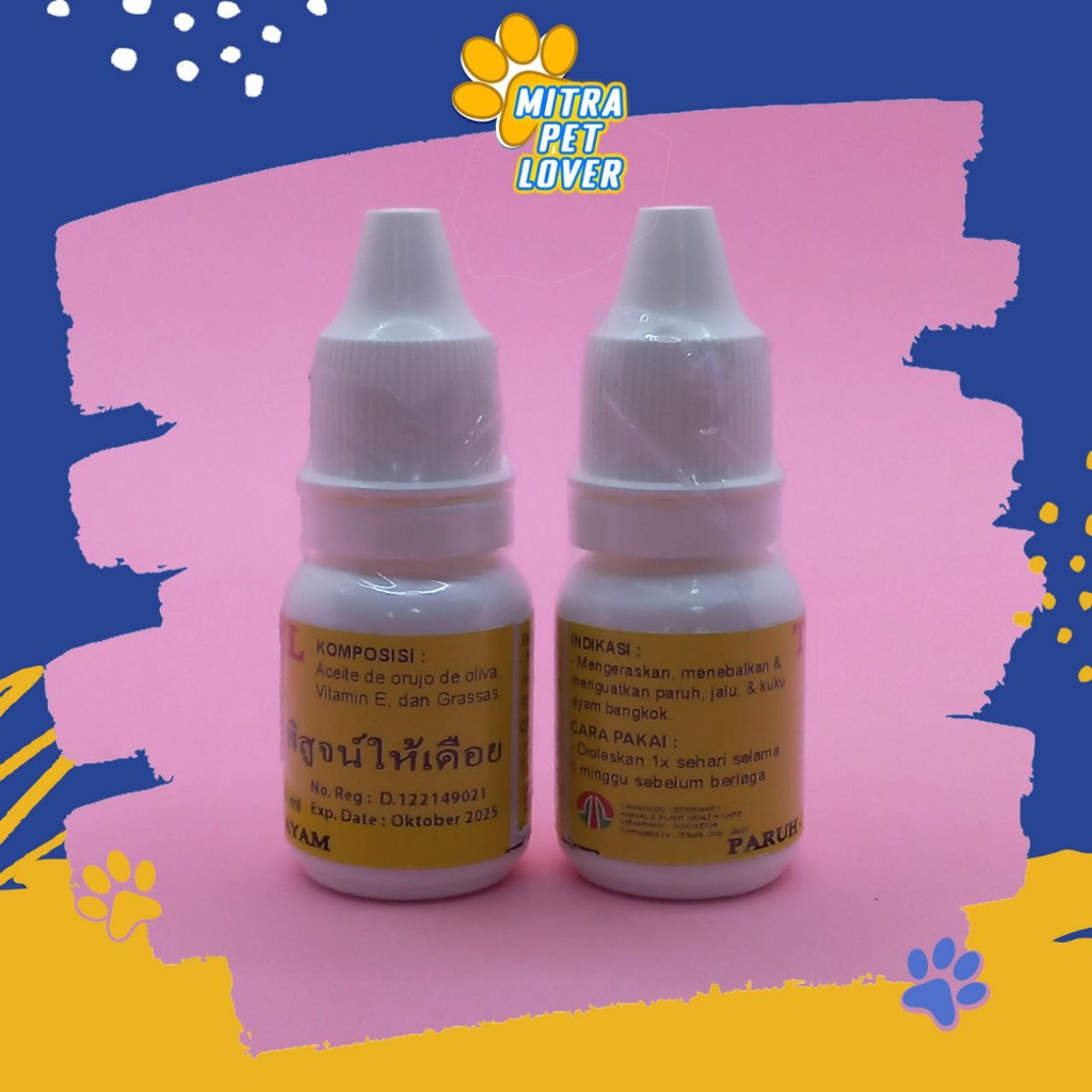 PENGUAT PARU JALU &amp; KUKU AYAM ADUAN - TAJI 10 ML ORIGINAL - MINYAK TETES AYAM JAGO TANDING - DENGAN VIT E &amp; GRASS - OLESKAN DI JALU KUKU - MURAH ASLI GARANSI KUALITAS - PET ANIMAL HEALTHCARE &amp; VETERINARY TAMASINDO OBAT &amp; VITAMIN TERNAK HEWAN MITRAPETLOVER