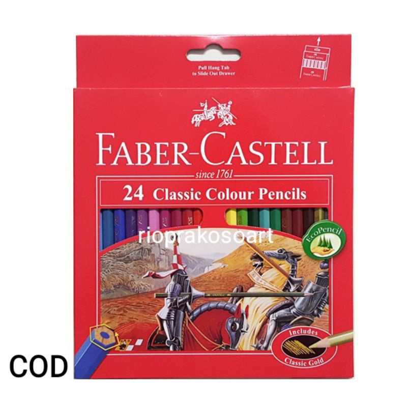 

Pensil Warna Faber Castell Classic isi 24 warna