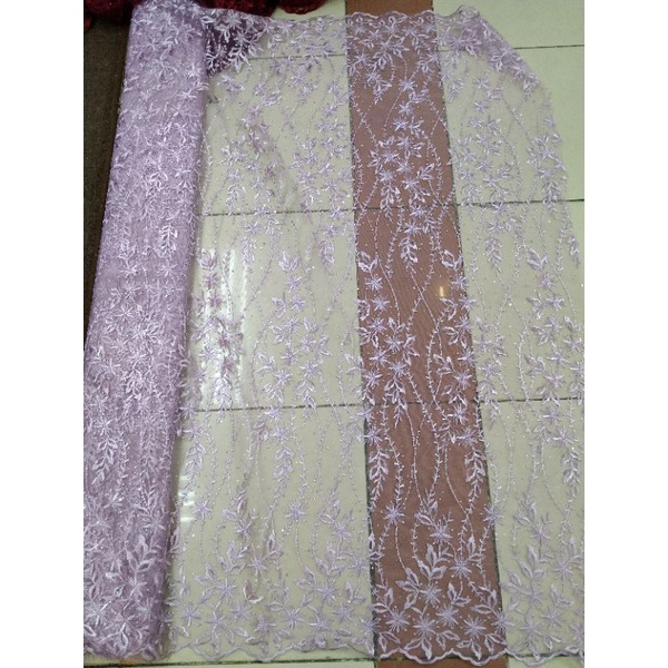 Kain Tile Akar Pinggiran/Akar Mutiara/Sorousky/Bahan Kebaya