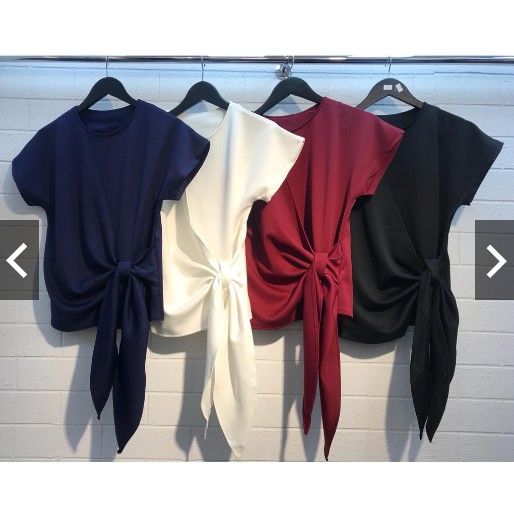 Atasan Casual Wanita HIJAU Botol Scuba Tebal