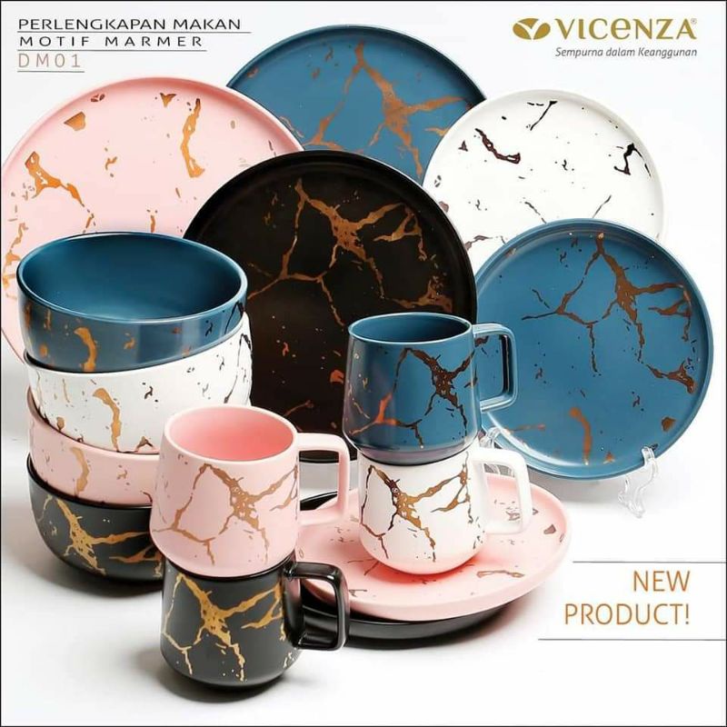 Vicenza piring set motif marbel DM01