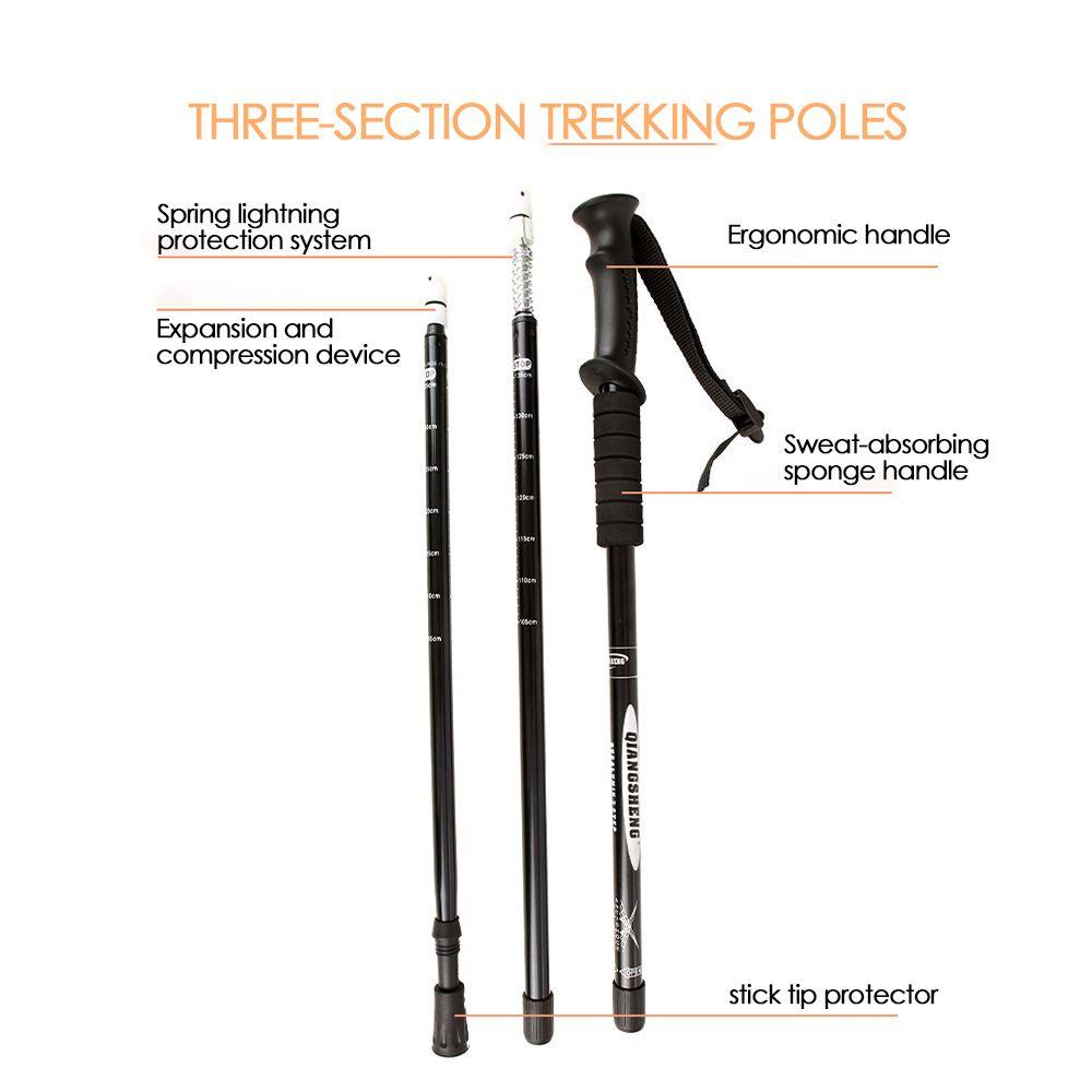 Chookyy Tongkat Jalan Lipat 4model Portable Outdoor Telescopic Stick