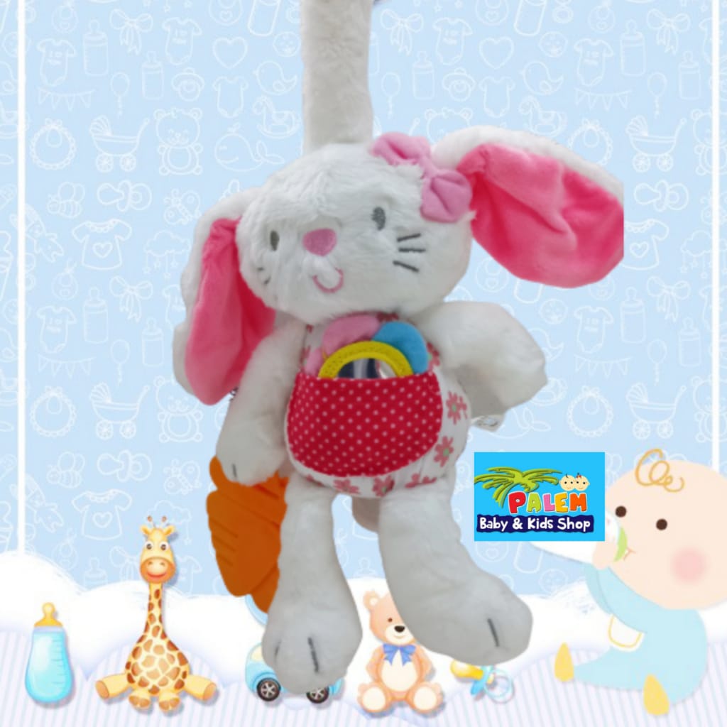 Catell Love Boneka Tarik Musik Bulan &amp; Animal