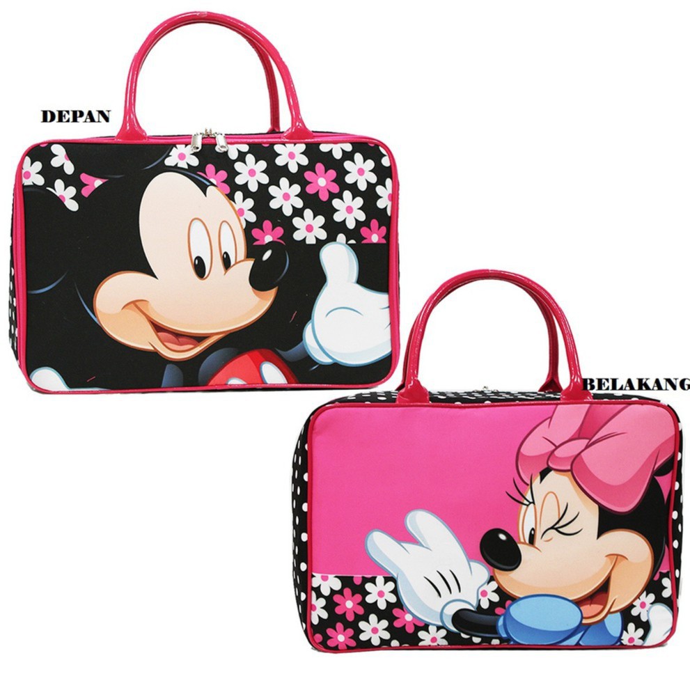 [PA] TRAVEL BAG SUPER KANVAS KARAKTER (TAS ) MICKEY MINNIE Super Big Size - TA001