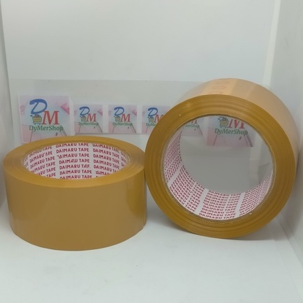 

Lakban - selotip warna cokelat daimaru 4,8 cm