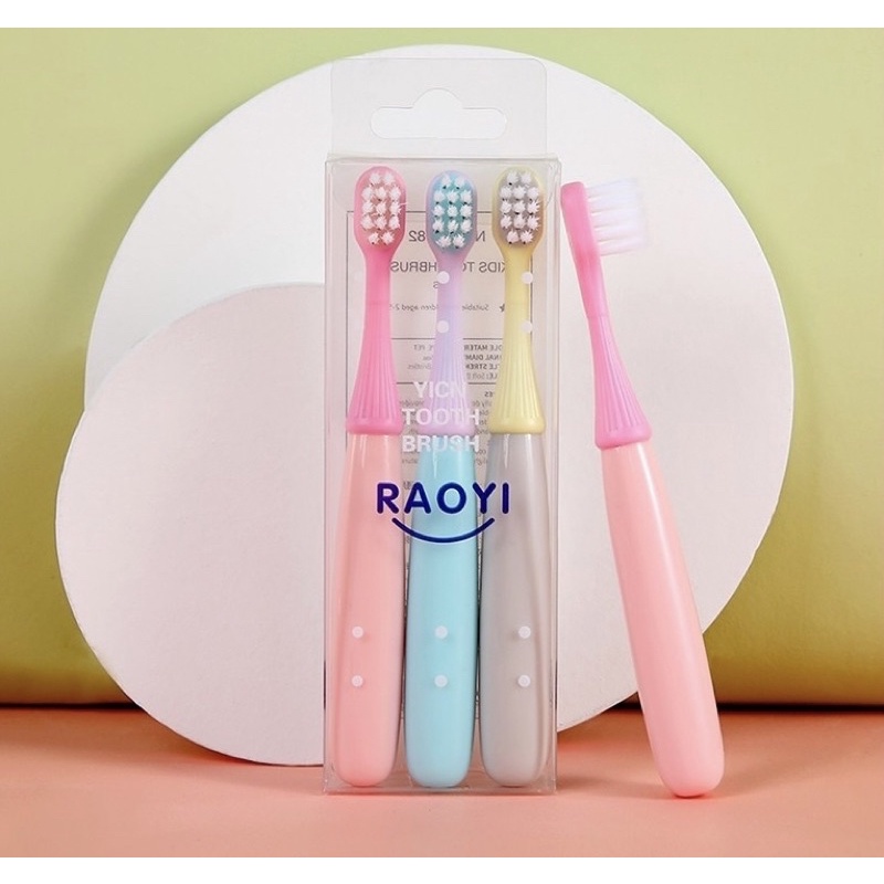 BB-041 Sikat Gigi Bayi Anak 1 set isi 3 pcs Sikat Gigi Silikon / Finger Tooth Brush