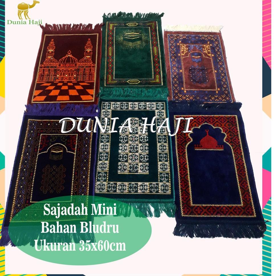 ,, ✙ GROSIR Sajadah Muka Bludru Alydrus 35*60cm Tebal Turki Sajadah Mini Sujud Kepala Turky Terkini