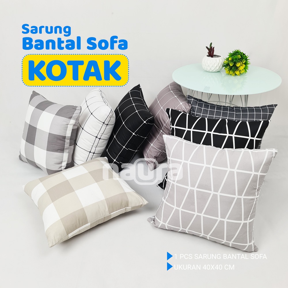 Sarung Bantal Sofa - Kotak Series