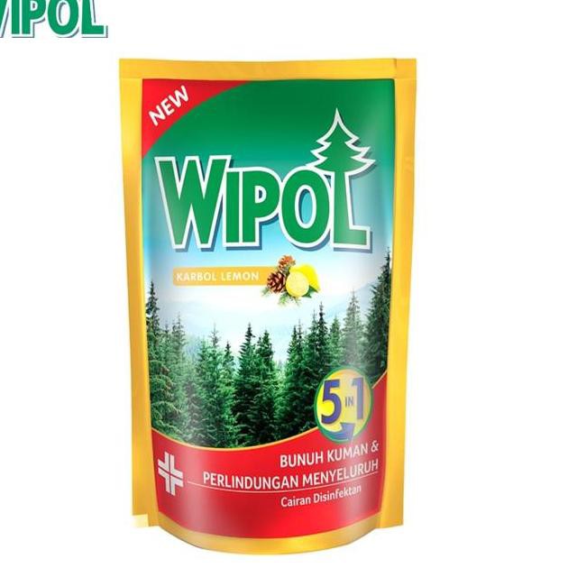 ☞ Wipol Sabun Karbol Pembersih Lantai Lemon Tangguh Bunuh Kuman 780 ml Twin Pack ♩