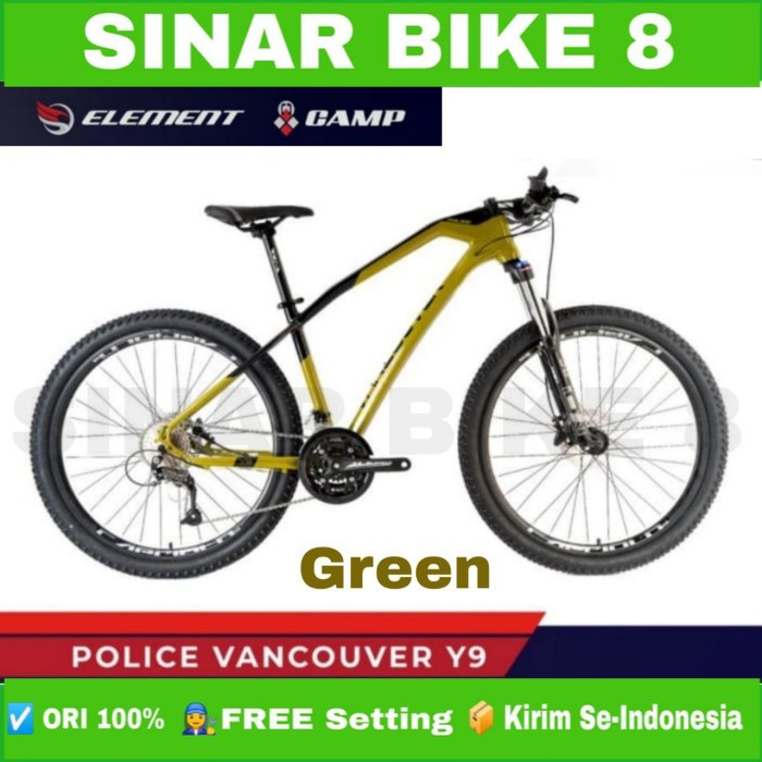 Sepeda Gunung Ukuran 27.5 MTB ELEMENT POLICE VANCOUVER Y9 27 Speed Garansi