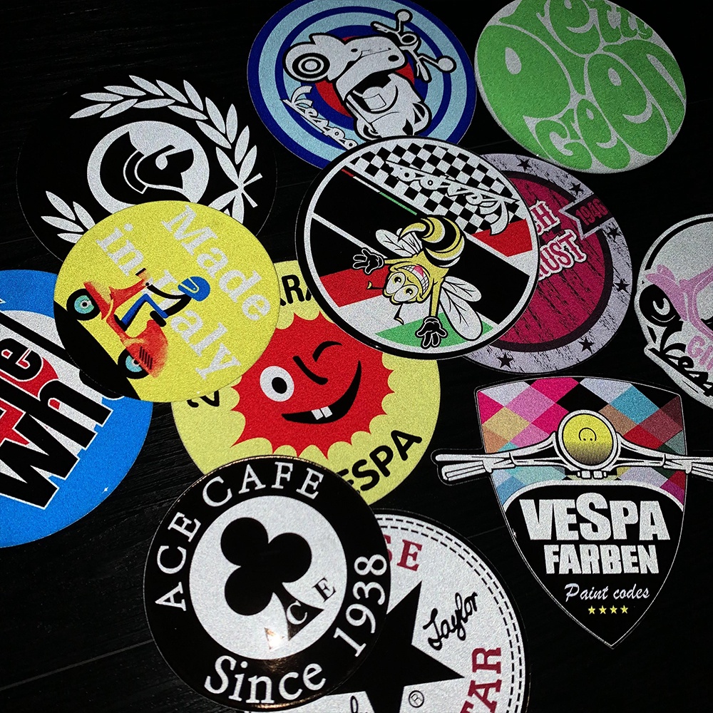 Stiker Magnet Reflektif 3d Dapat Digunakan Kembali Untuk Vespa Gts Gtv Lx Lxv Sprint 50 125 150 200 250 300ie