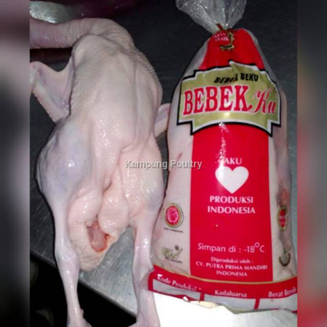 

Bebek Peking Hibrida 1.2 kg Bebekku Segar Beku