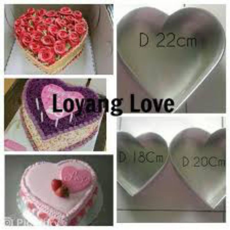 loyang hati love loyang kue tart
