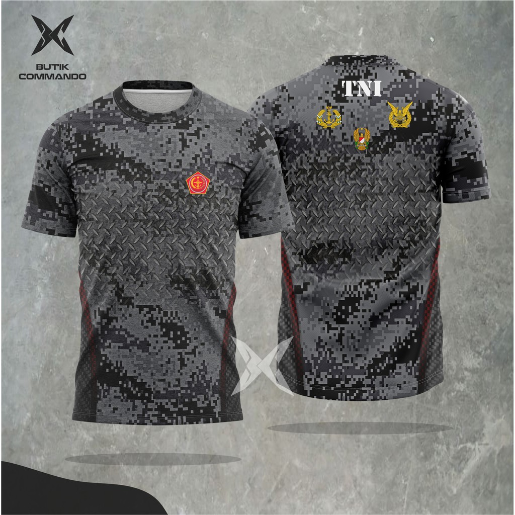 Kaos Jersey printing TNI AD | AL | AU Terbaru | Kaos Drayfit TNI