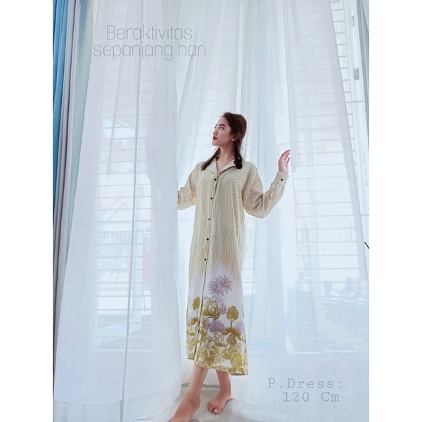 IZANY Long Dress Wanita Dewasa / Dress Blazer XL RAYON banyak varian