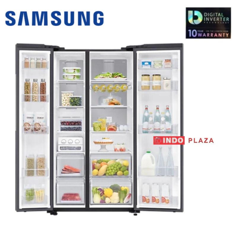 KULKAS SAMSUNG SIDE BY SIDE RS62R6041B4 INVERTER 700 Liter