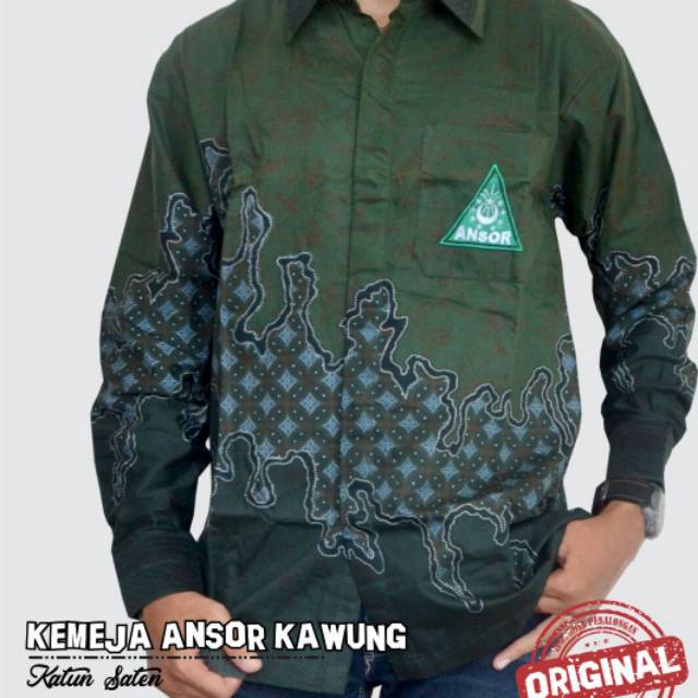 Kemeja Batik Ansor Bordir Shopee Indonesia