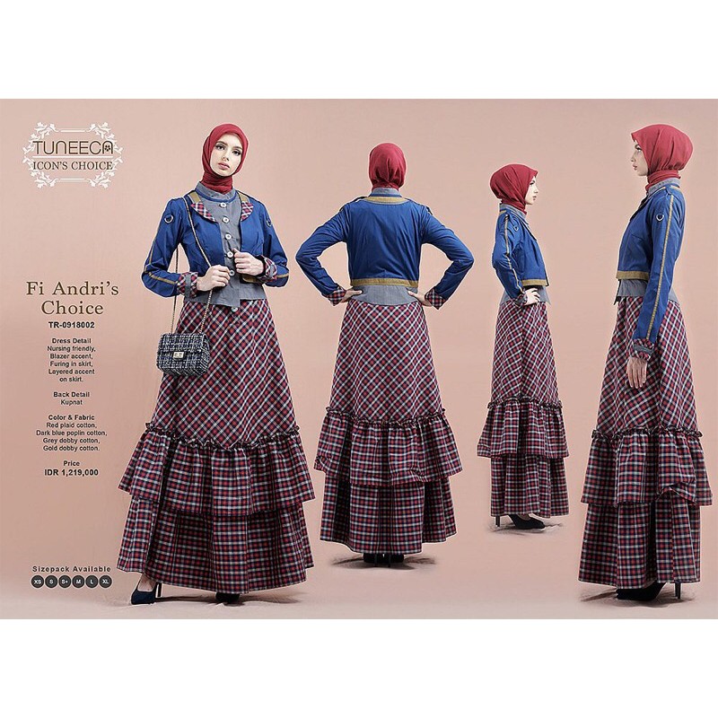 Gamis Tuneeca Icon’s Choice TR-0918002 Size XS dan S