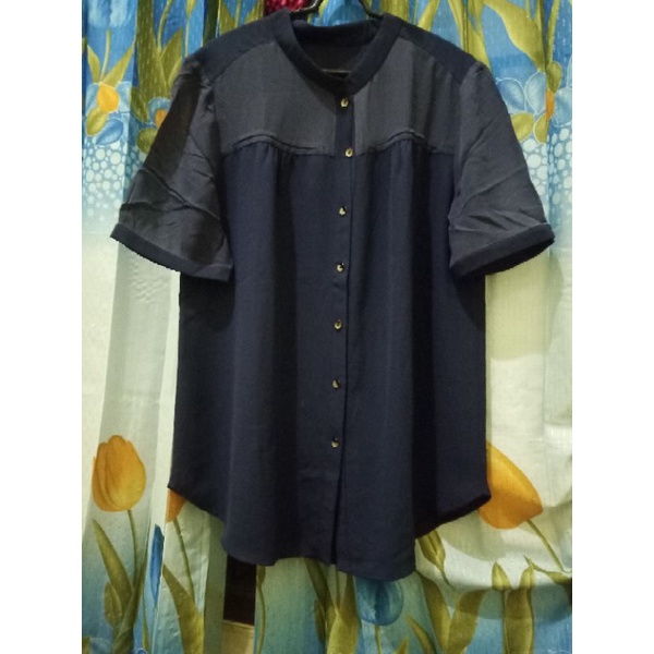 Blouse navy(preloved)