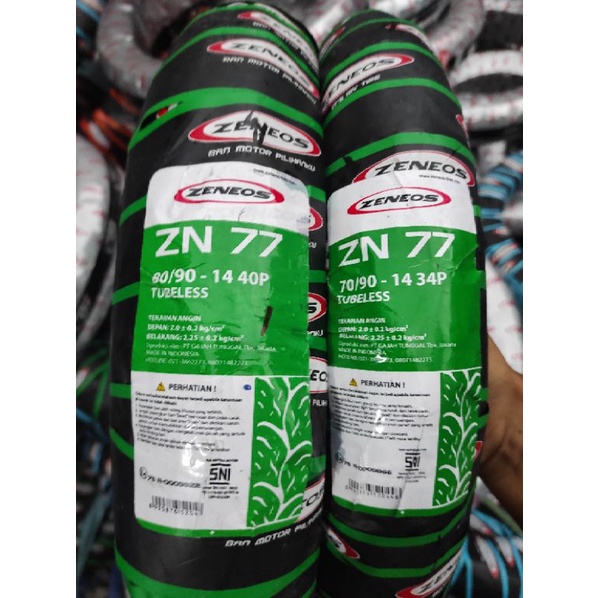 paket ban tubles matic Zeneos Zn 77 70/90+80/90.14 free pentil