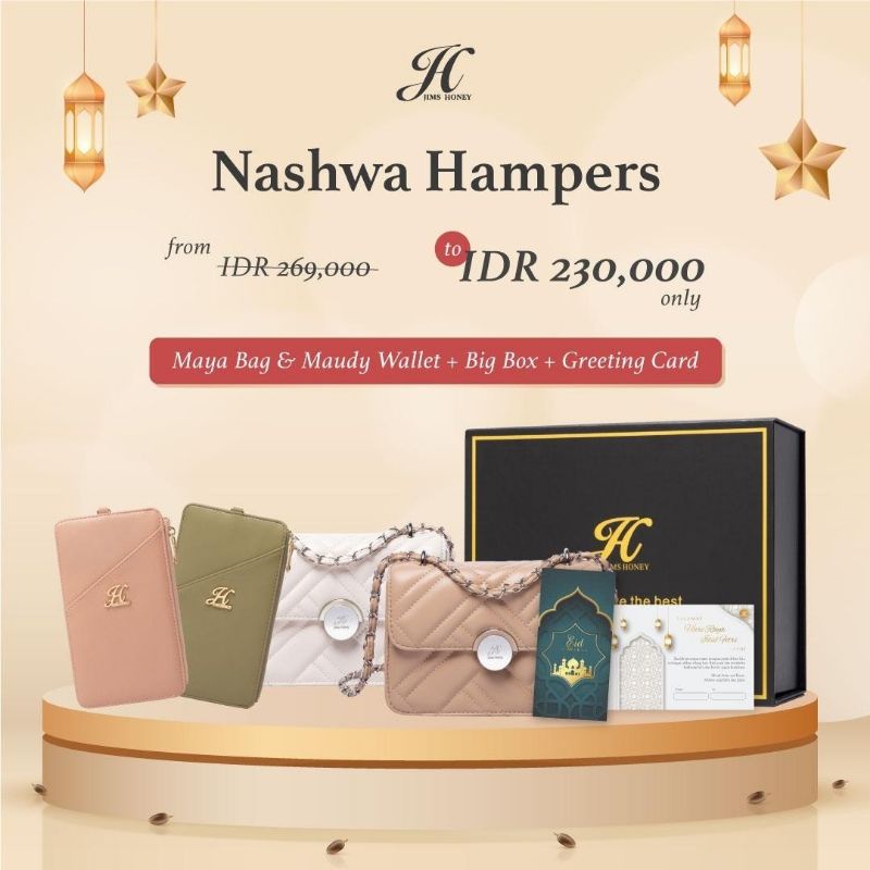 

Hampers Lebaran Tas, Dompet, Jims Honey Murah Exclusive