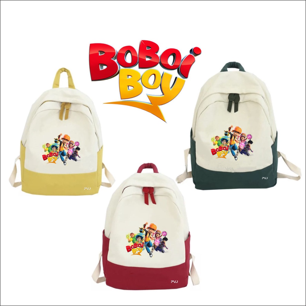 PVJ Tas Boboiboy Ransel Sekolah Anak Laki Laki SD Backpack School