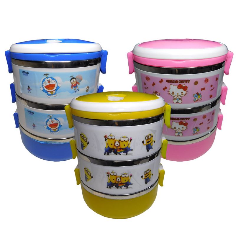 Rantang 3 Susun Karakter / Lunch Box Rantang 3 Susun