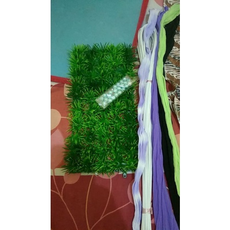 Rumput nyiur plastik/Rumput sintetis/Rumput Artificial Murah kotak.