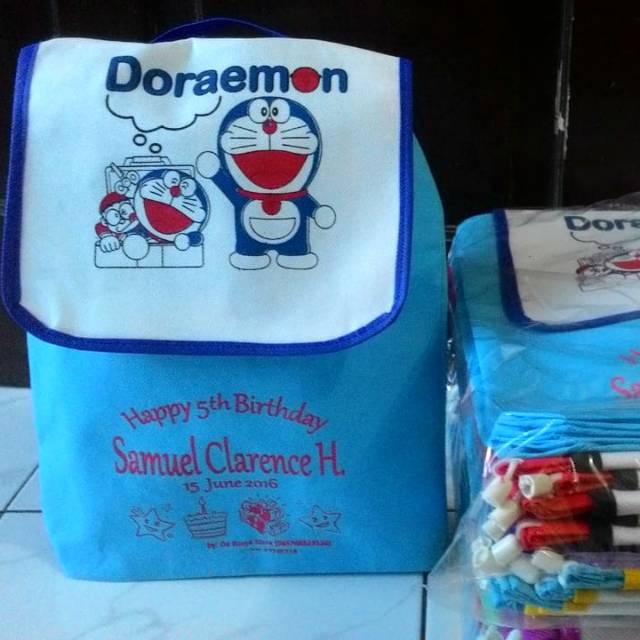  TAS  RANSEL ULTAH  SABLON  NAMA GOODIEBAG ULTAH  GENDONG 