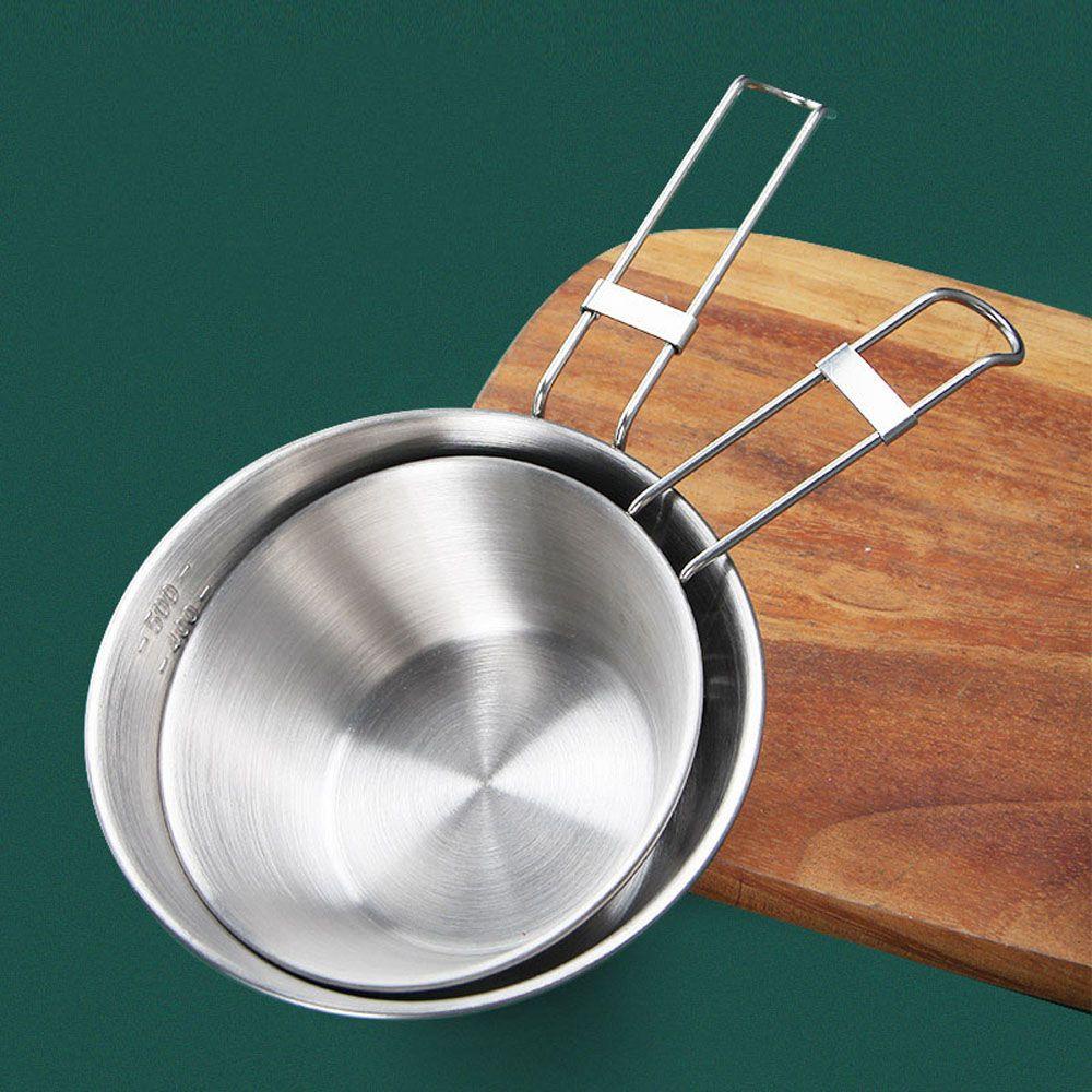 Mangkok Lipat Outdoor Agustina Peralatan Makan Mangkuk Hiking Untuk Perjalanan Alat Outdoor Piknik Mangkuk Sup Mangkok Stainless Steel