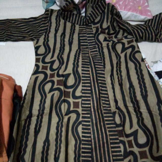 Tunik Genes Batik Wanita Combi Salur Katun Rit Modern Cewek Premium High Quality