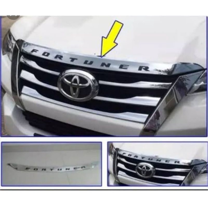 Lis kap mesin Fortuner VRZ 2016-2020 hood Lis Fortuner VRZ