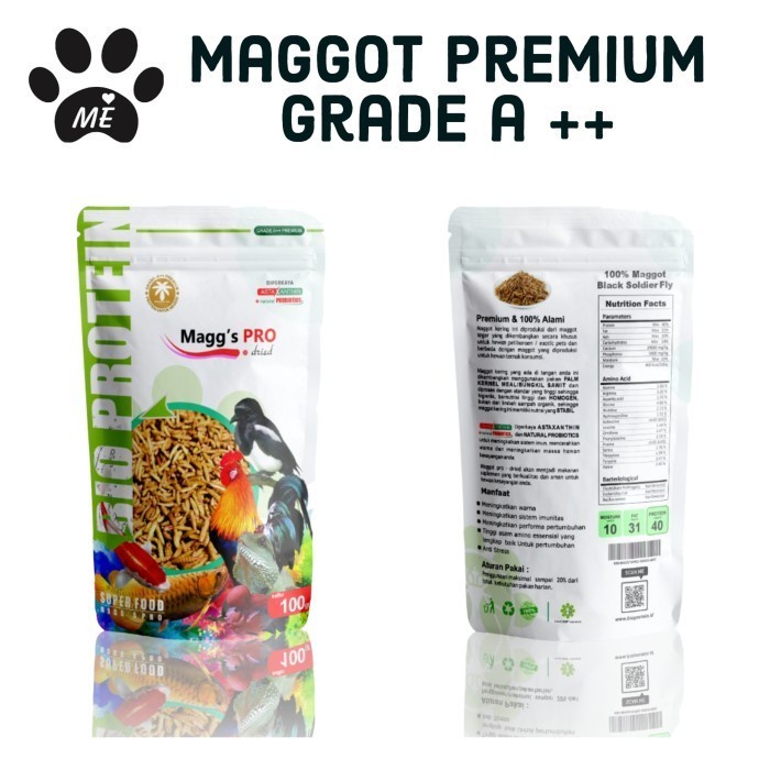 Pakan Maggot Premium Grade A++ 100 gram