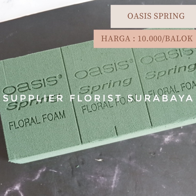 [BACA DESKRIPSI] floral foam basah / oasis basah / foam bunga asli/ foam bunga oasis/oasis spring /floral foam spring