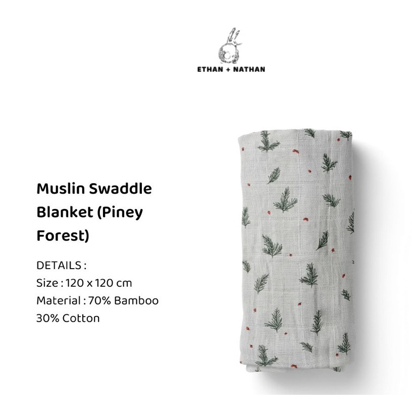 Ethan + Nathan - Baby Swaddle Blanket Pattern Bedong Motif