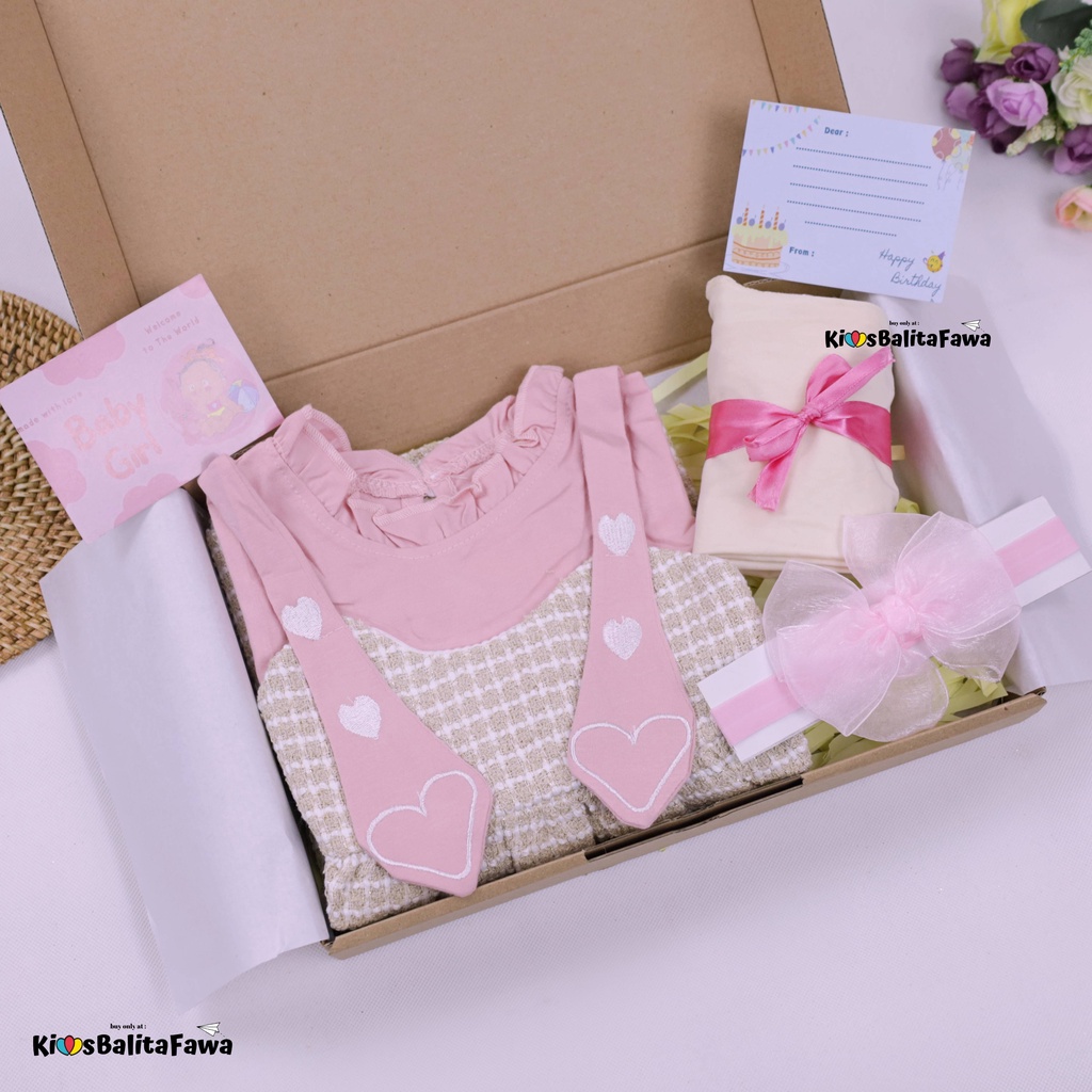 [POP] Hampers Premium uk Bayi - 2 Tahun / Hadiah Kado Lahiran Ulang Tahun Bayi Perempuan Bulan New Born Gift Dress Babycinnamon