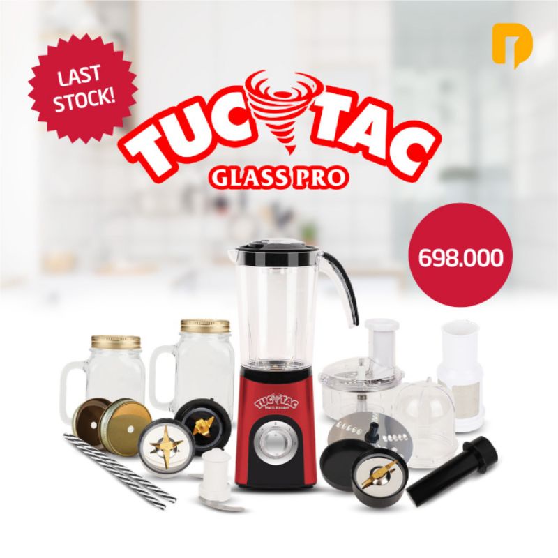 TUC TAC Glass Pro Blender Multi Fungsi Food Processor