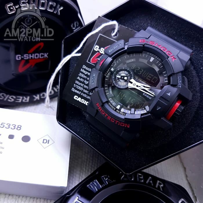 JAM TANGAN G-SHOCK GA-400 BLACK & RED