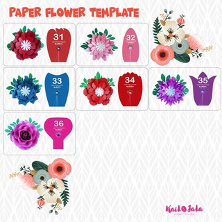 TEMPLATE POLA PAPER FLOWER  Shopee Indonesia