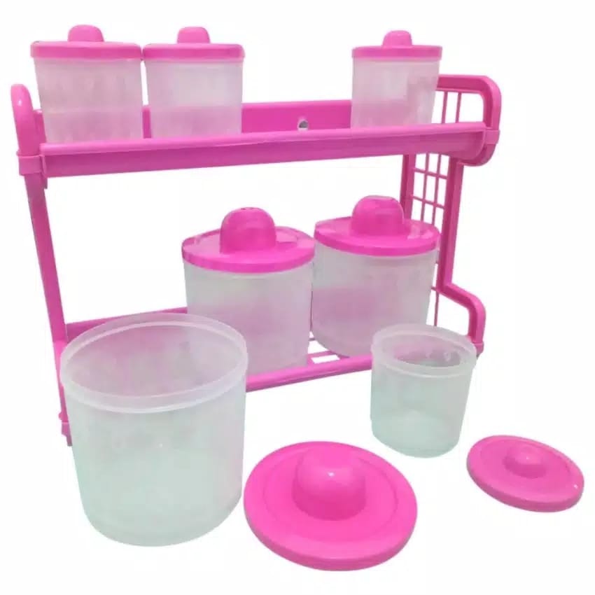 Tempat Wadah Bumbu Kitchen Set Rainbow Doremi