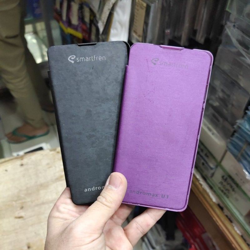 SMARTFREN ANDROMAX U3 , i2 , V3S , ASCEND W1 , G2 QWERTY , C2 , C3S , Q , Qi flipcover buku mantul