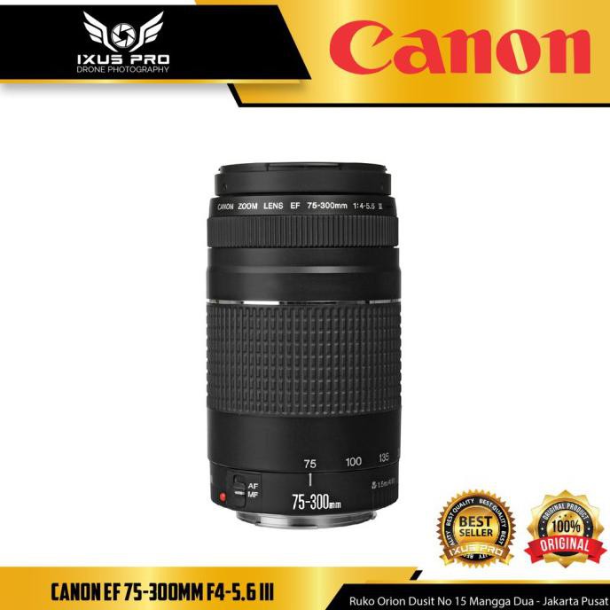 Laris Canon Ef 75 300mm F4 5 6 Iii Lensa Canon 75 300 Lensa T Shopee Indonesia