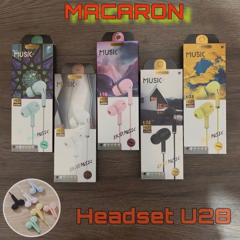 Headset Branded Macaron U28