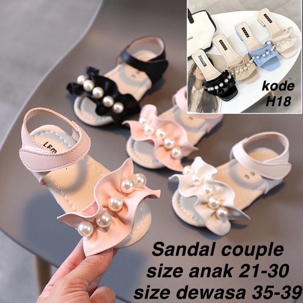 (LOLI-JKT) SD-C188 SANDAL ANAK CEWEK IMPORT / SANDAL COUPLE DENGAN BUNDA 21-30  (LT.1)