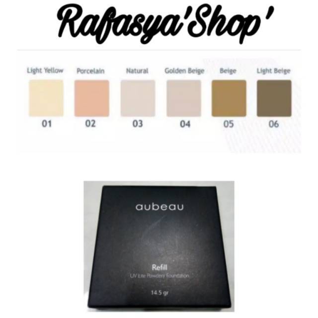 Aubeau refill uv lite powdery foundation 14,5g