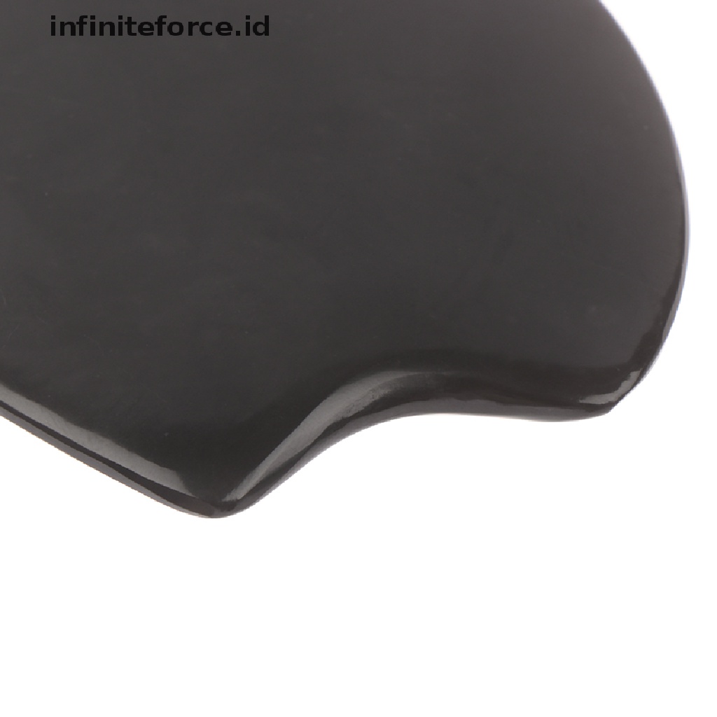 (infiniteforce.id) 1pc Alat Pijat Gua Sha Bahan Batu Bian Alami Warna Hitam