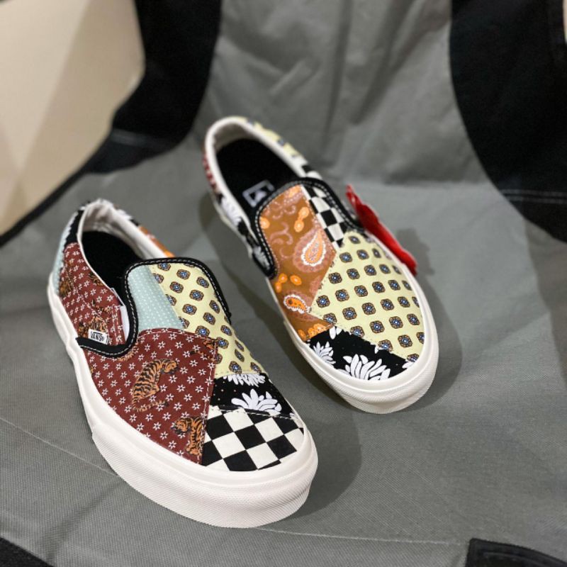 VANS TIGER PATCHWORK SLIP ON ORIGINAL 100%