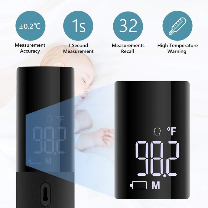 Bblove Infrared Thermometer/Lcd Screen/Thermometer Infrared/Termometer Yuliahutapea: